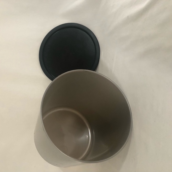 Tupperware Container Silver with Black Lid - Picture 2 of 6